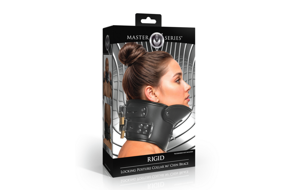 Rigid Lockable Posture Collar Black With Chin Rest | Xr Brands