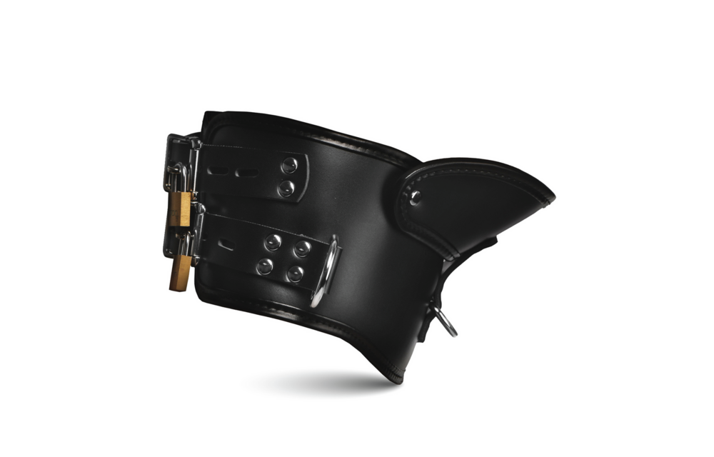 Rigid Lockable Posture Collar Black With Chin Rest | Xr Brands