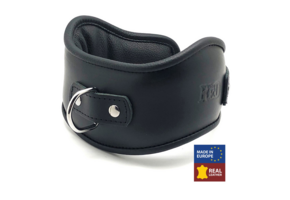 Leather Collar Black – Durable & Stylish Made of Red Leather