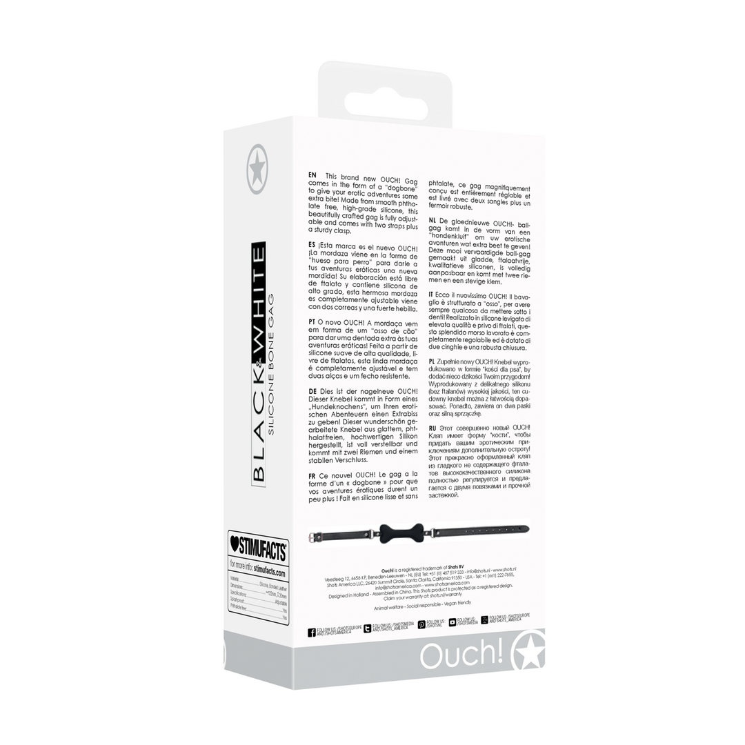 Silikon-Knochenknebel – Sicher, bequem Ouch! Ballknebel