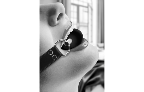 Massieve Ball Gag Van Leer | Stoer & Verleidelijk Speelplezier