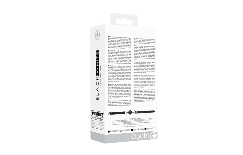 Solid Leather Ball Gag | Tough & Seductive Playtime Fun