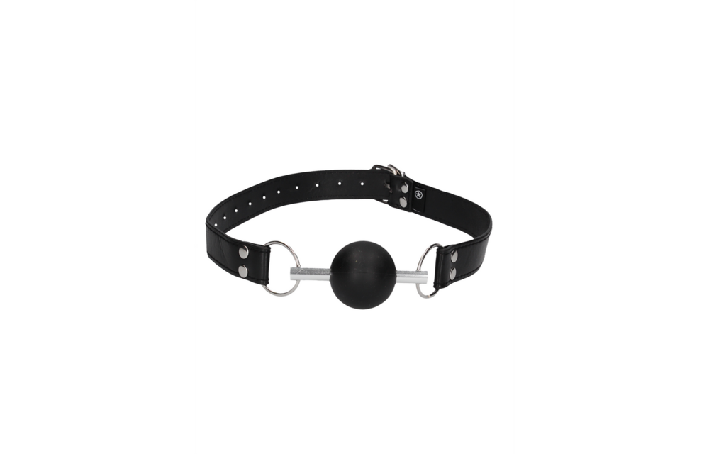 Solid Leather Ball Gag | Tough & Seductive Playtime Fun