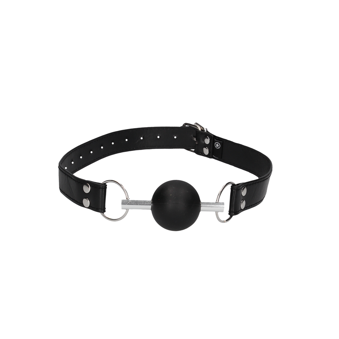 Massiver Ballknebel aus Leder | Cool & verführerischer Spielspaß