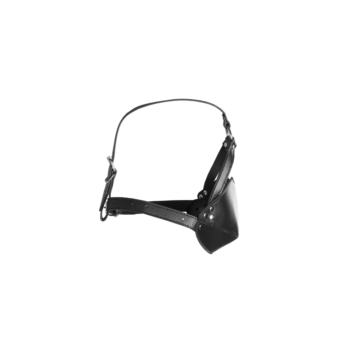 Head Harness With Mouth Mask & Ball Gag Black – Ouch! By Shots