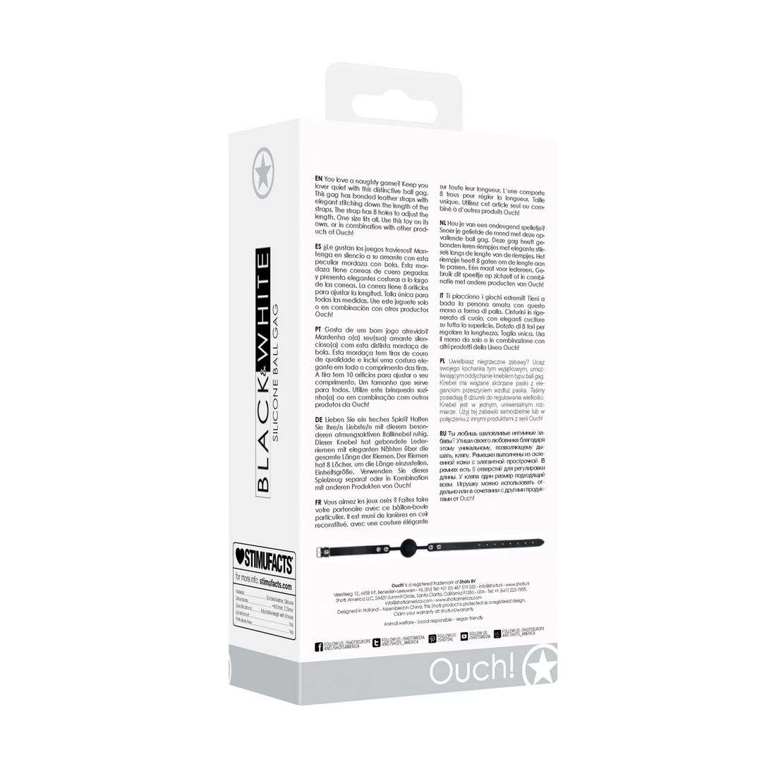 Silicone Ball Gag – Luxurious & Adjustable For Naughty Fun