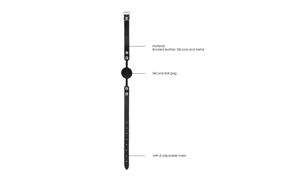 Siliconen Ball Gag – Luxe & Verstelbaar Voor Ondeugend Plezier