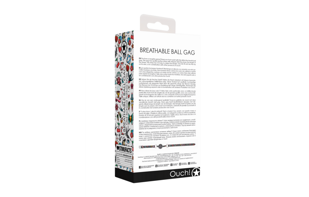 Breathable Ball Gag From Ouch! | Comfort & Naughty Fun