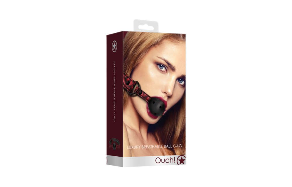 Ademende Ball Gag Ouch! – Comfort & Controle Bondage