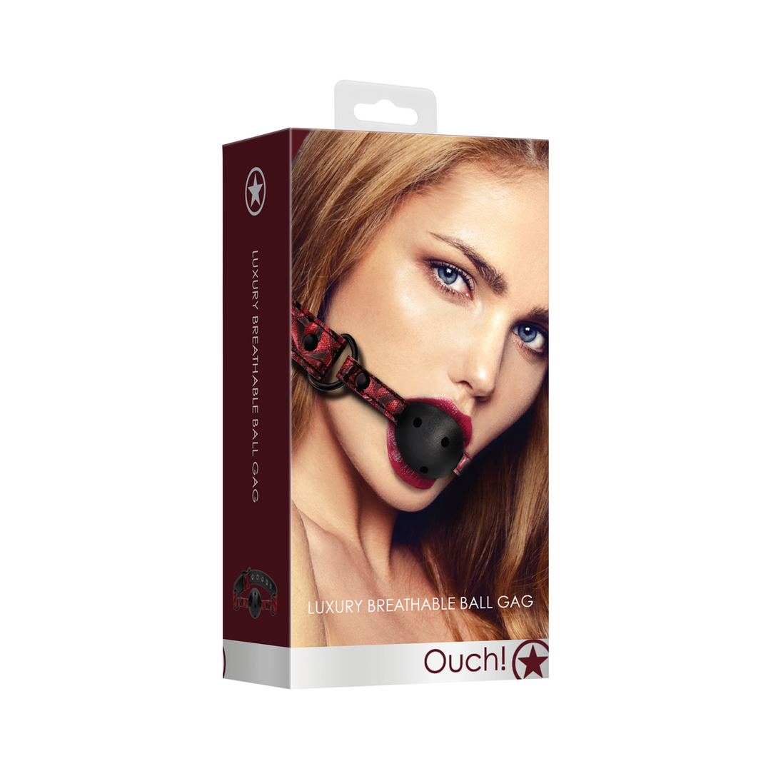 Ademende Ball Gag Ouch! – Comfort & Controle Bondage