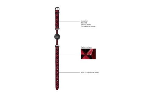 Ademende Ball Gag Ouch! – Comfort & Controle Bondage