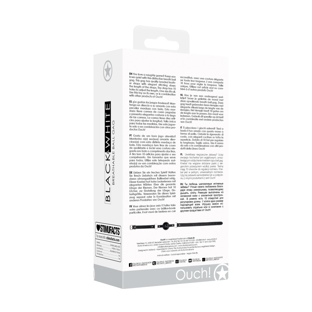 Atmungsaktiver Ball Gag – Stilvoll & verstellbar Spielspaß