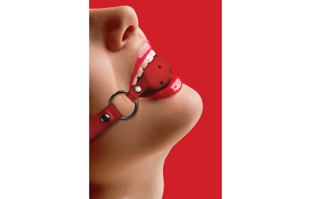 Ball Gag Red | Luxury Leather Straps & Safe Play | Ouch!