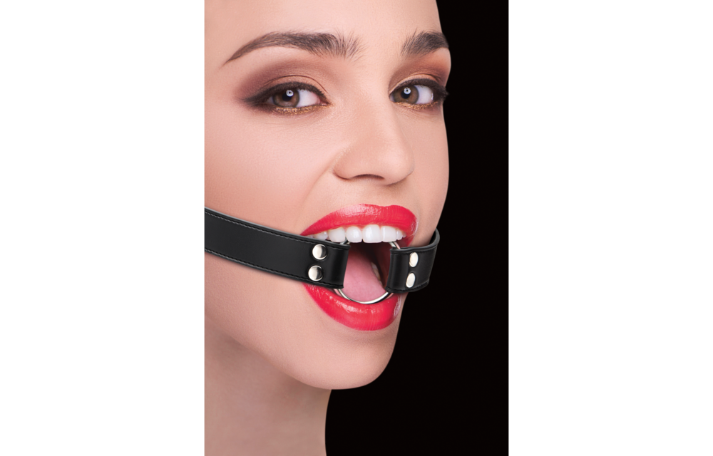 Ringknebel Ouch! Leder-Ringknebel – Verspielt & Stilvoll BDSM