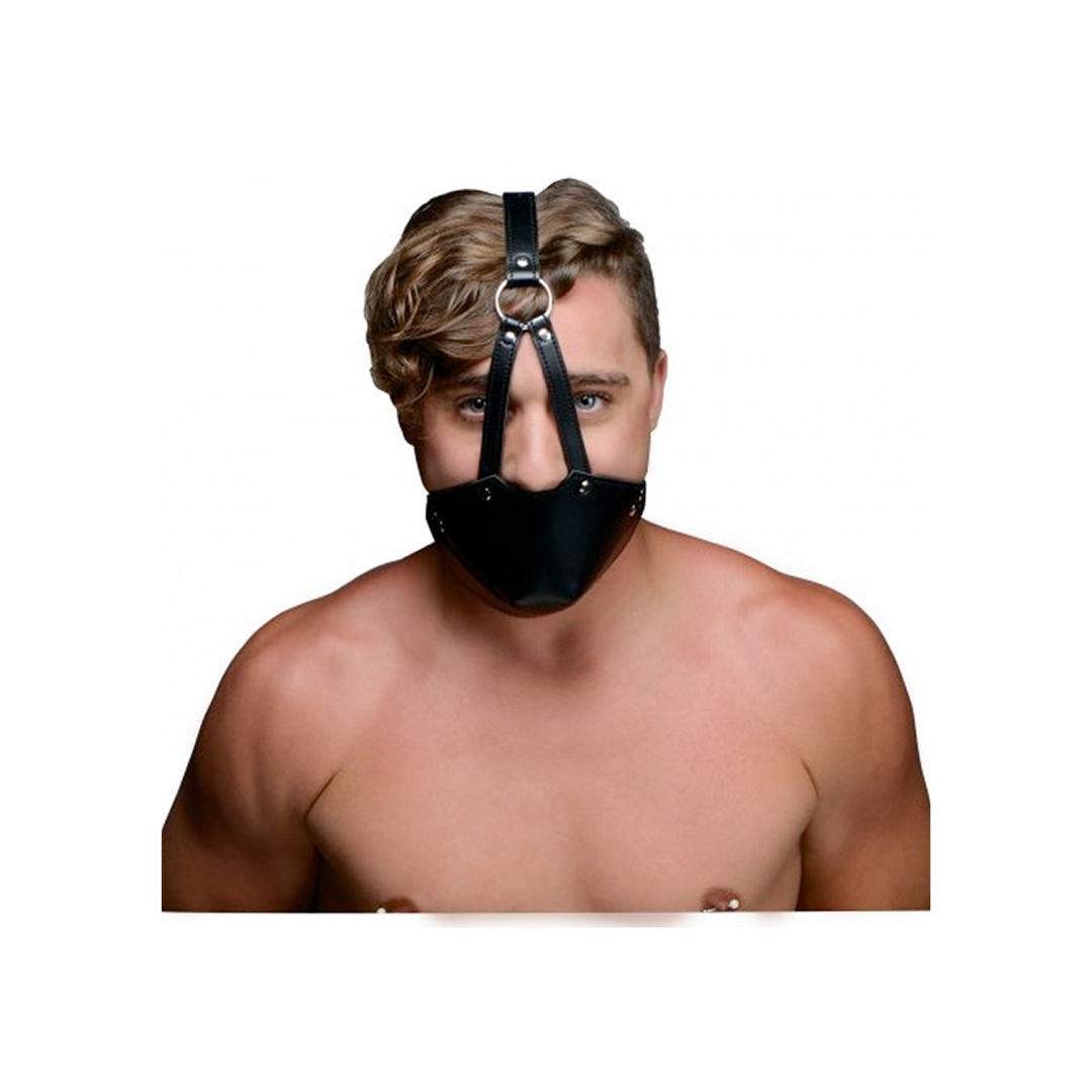 Mondharnas Met Ball Gag - Xr Brands, Zwart, 5,1 Cm