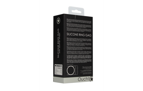 Silicone Ring Gag With Leather Straps | Comfort & Safety