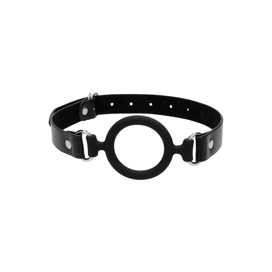 Silicone Ring Gag With Leather Straps | Comfort & Safety
