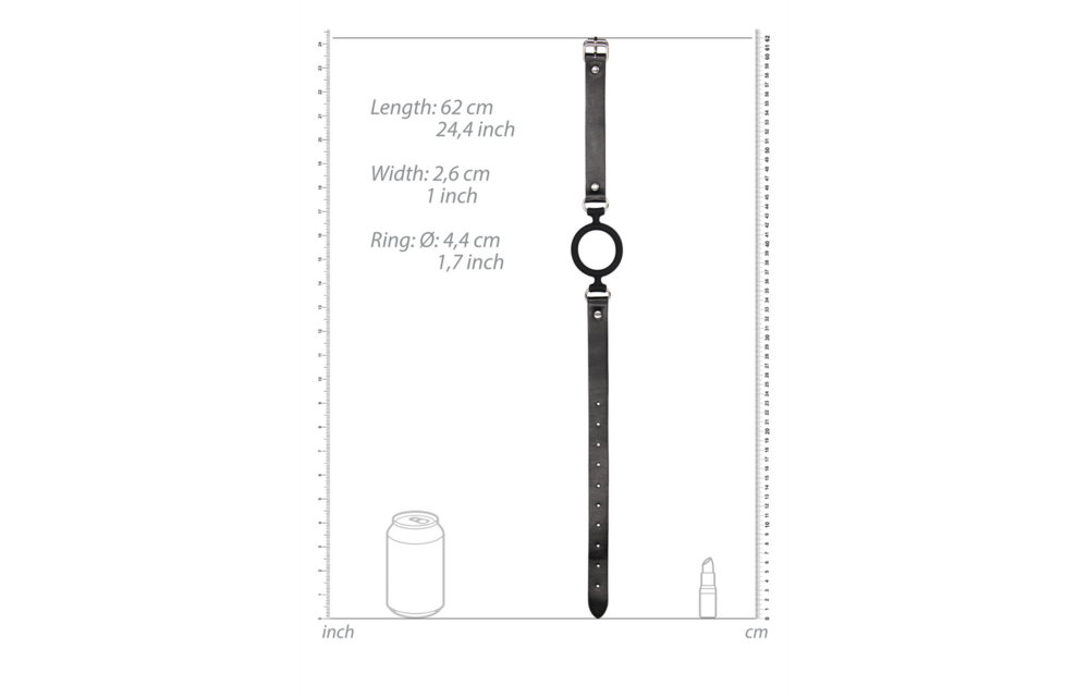 Silicone Ring Gag With Leather Straps | Comfort & Safety