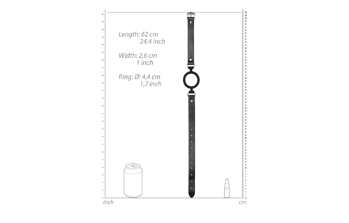 Silicone Ring Gag With Leather Straps | Comfort & Safety