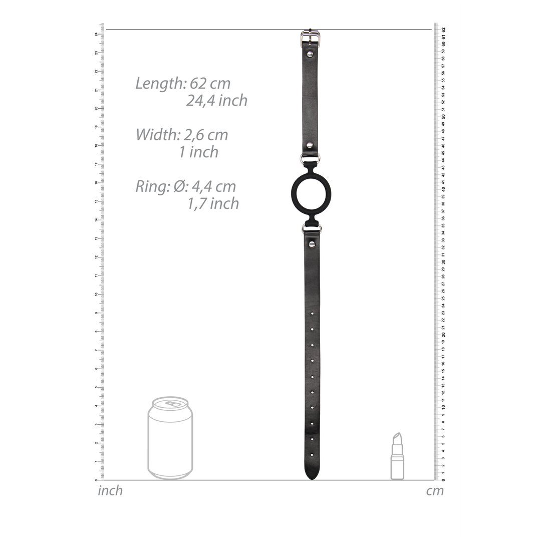 Silicone Ring Gag With Leather Straps | Comfort & Safety