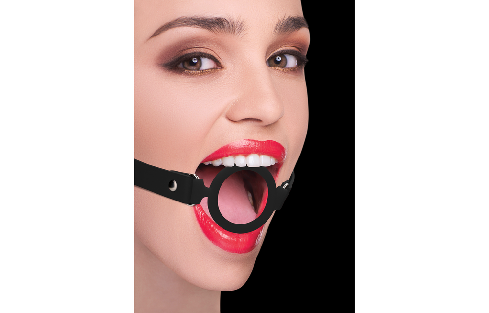 Silicone Ring Gag With Leather Straps | Comfort & Safety