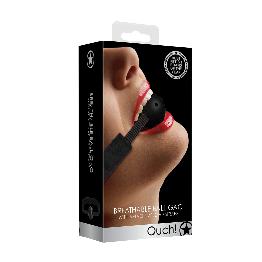 Verstelbare Ademende Ball Gag - Comfort & Controle Ouch!