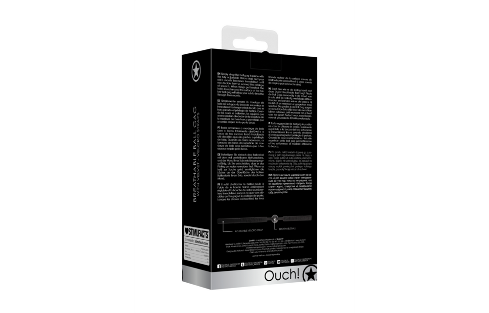 Adjustable Breathable Ball Gag - Comfort & Control Ouch!