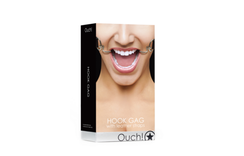 Haak Gag Verstelbaar | Stoer Leer Bdsm Accessoire Zwart