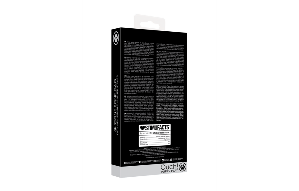 Silikon-Knochenknebel für stilvolles Puppy Play | Ouch! By Shots