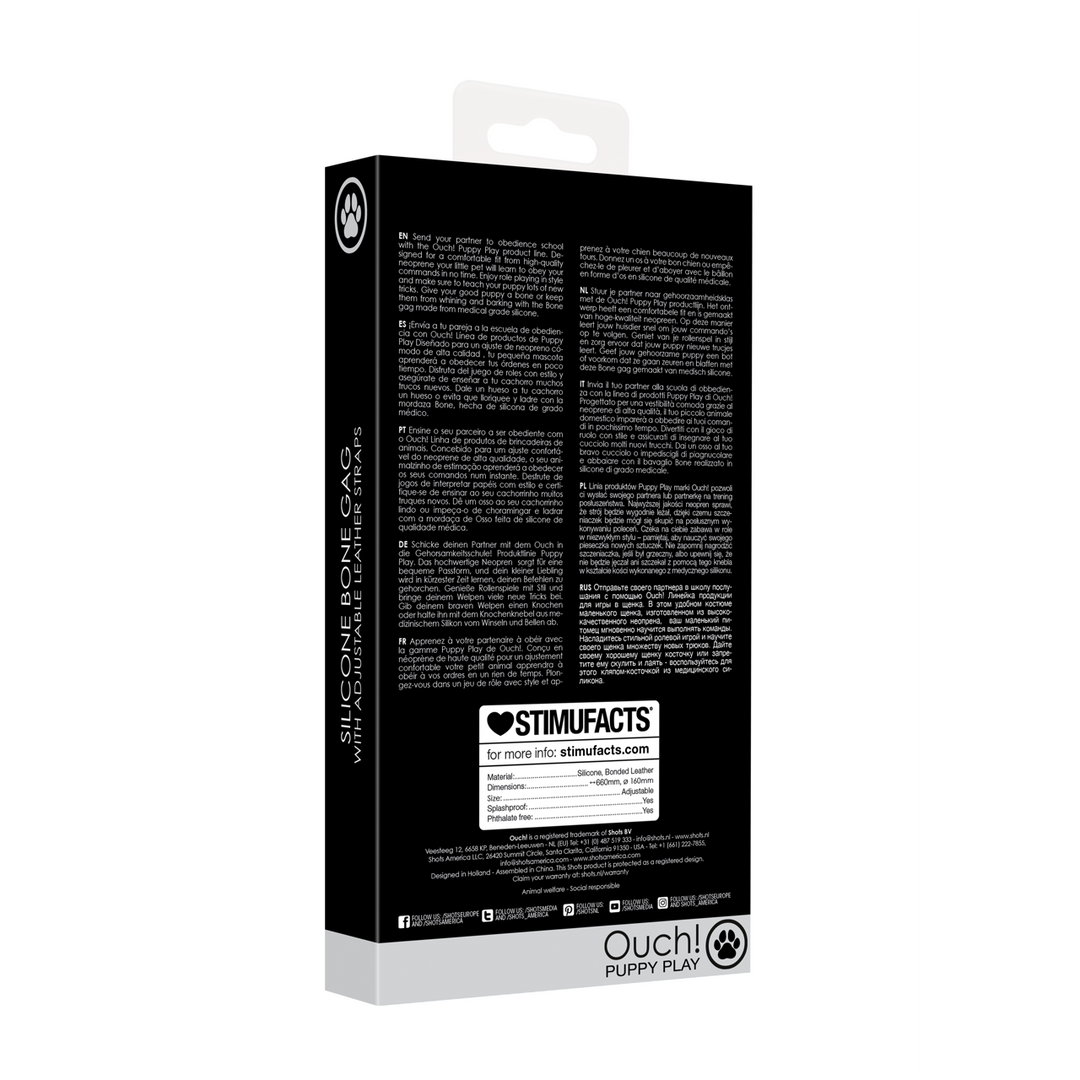 Siliconen Bot Gag Voor Stijlvol Puppy Play | Ouch! By Shots