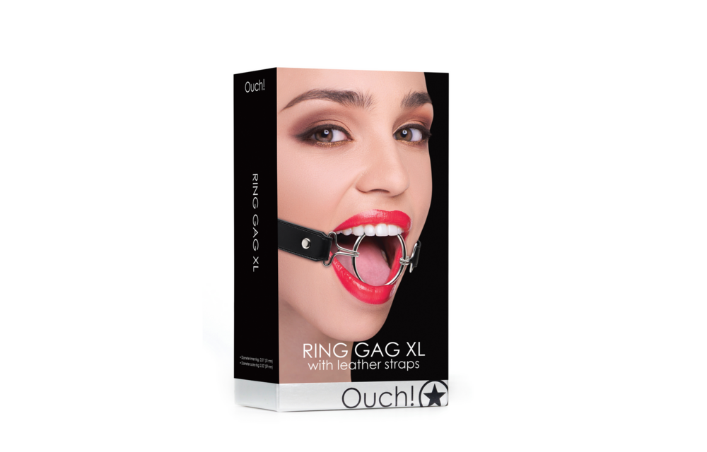 Ring Gag XL – Luxury Leather Mouth Gag for Naughty Play