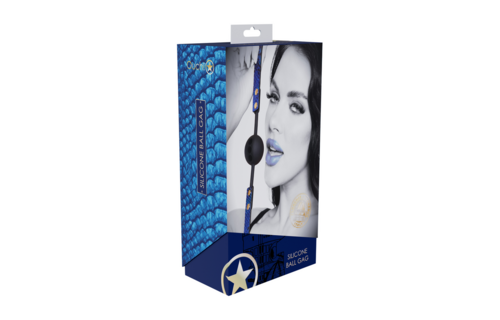 Florence Silicone Ball Gag Blue | Stylish & Comfortable