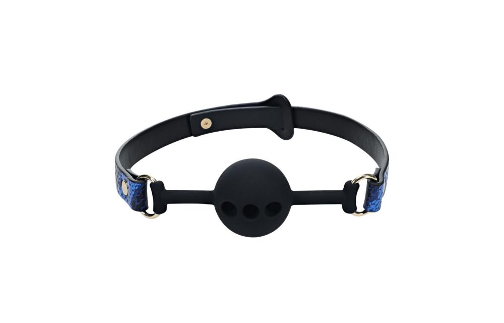Florence Collection - Silicone Ball Gag - Blue