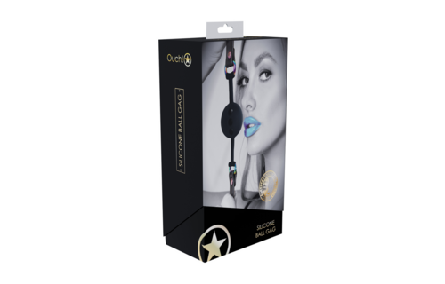 Venice Collection Silicone Ball Gag Black | Stylish & Comfortable