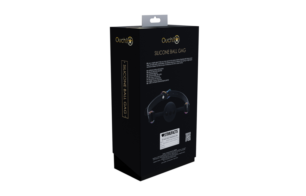 Venice Collection - Silicone Ball Gag - Black