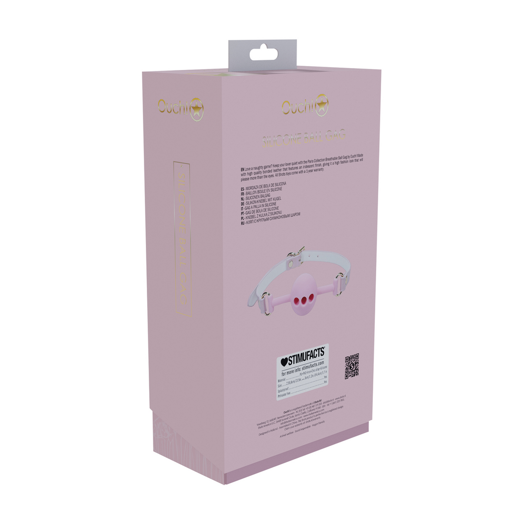 Paris Collection - Silikonballknebel - Pink