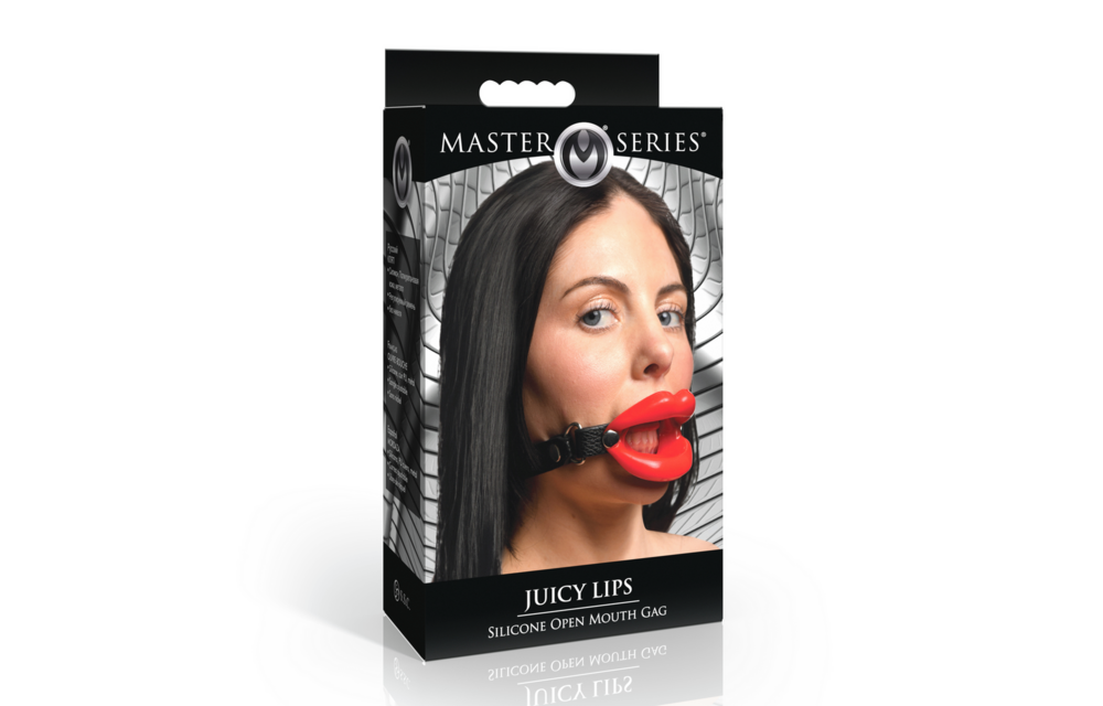 Juicy Lips Silicone Open Mouth Gag Red – Kinky Fun