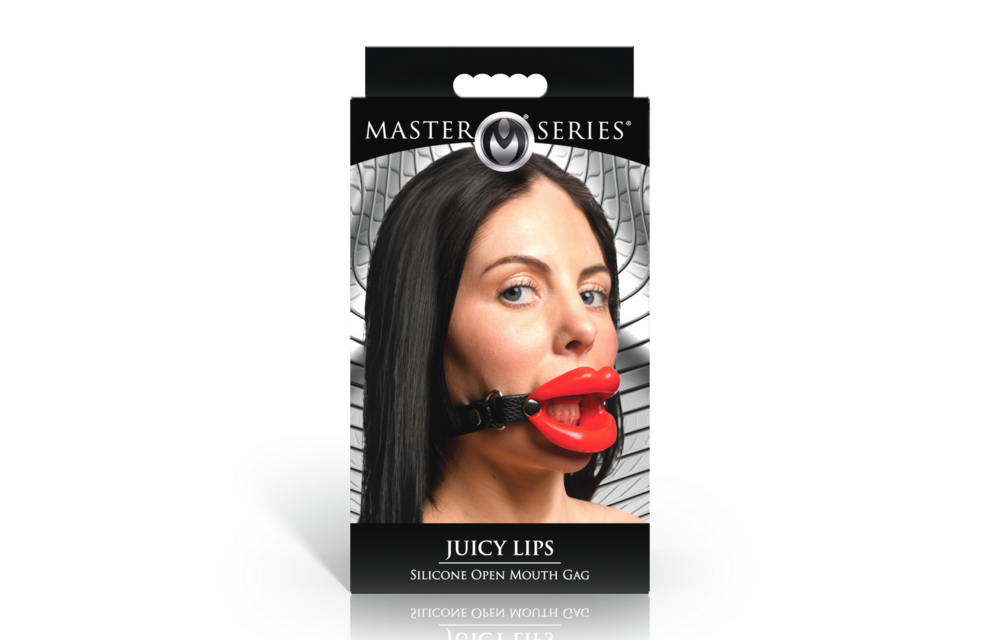 Juicy Lips Siliconen Open Mond Gag Rood – Kinky Plezier