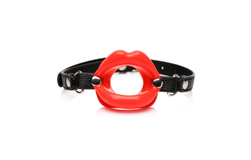 Juicy Lips Siliconen Open Mond Gag Rood – Kinky Plezier