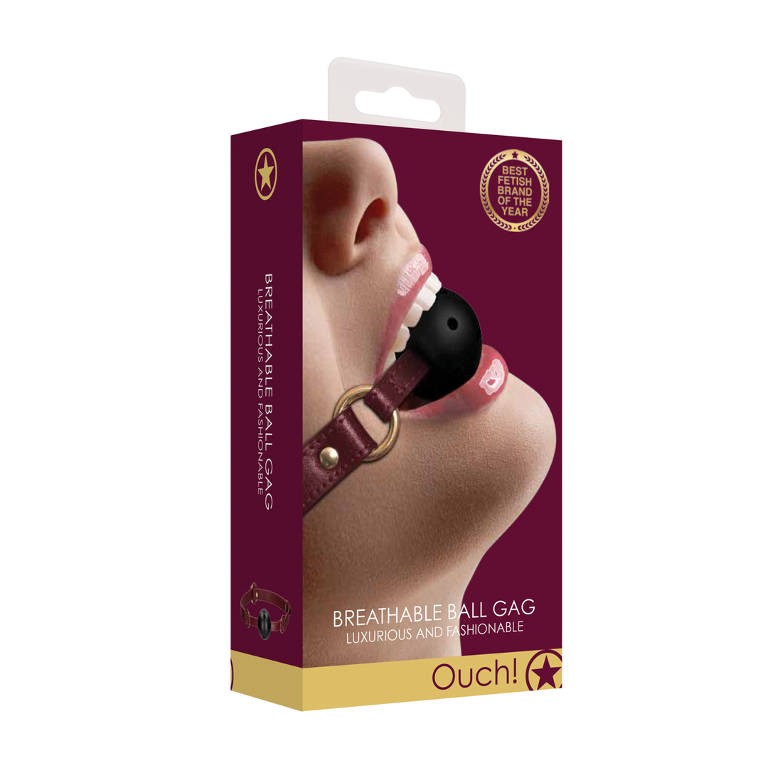 Ademende Ball Gag Ouch Halo | Luxe Bdsm Plezier & Comfort