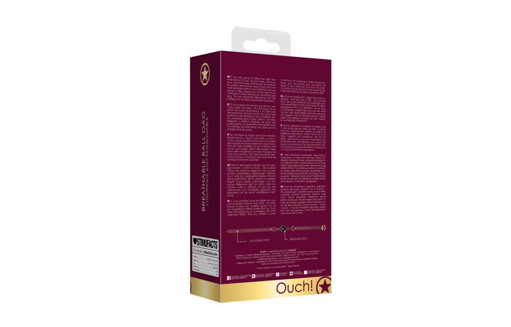 Ademende Ball Gag Ouch Halo | Luxe Bdsm Plezier & Comfort