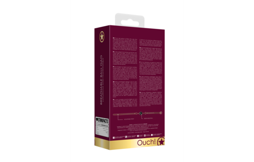 Atmungsaktiver Ballknebel Ouch Halo | Luxuriöser BDSM-Spaß & Komfort