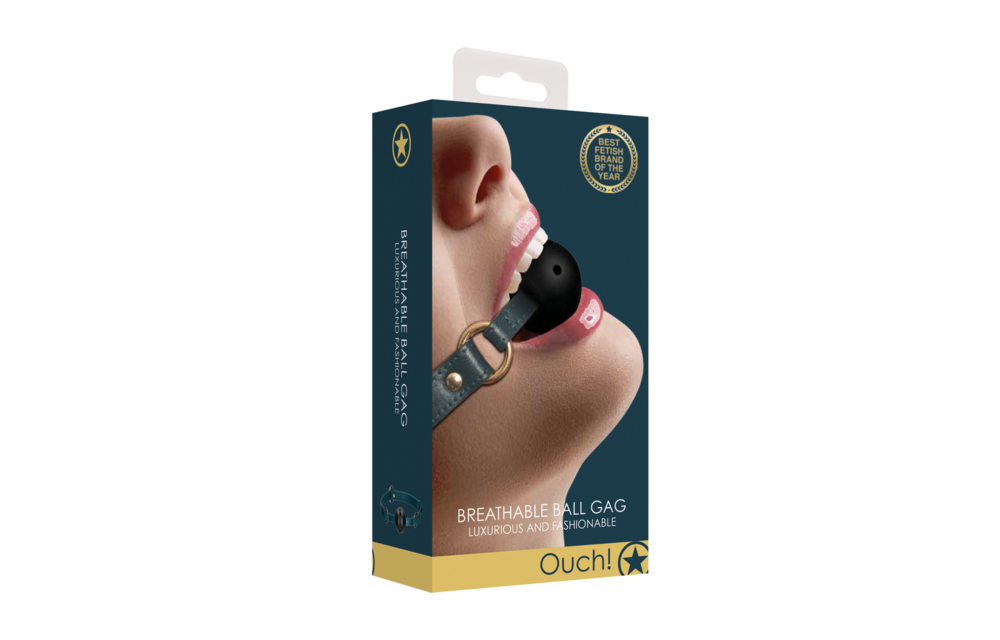 Atmungsaktiver Ballknebel Ouch Halo – Luxuriöses BDSM-Accessoire Komfort