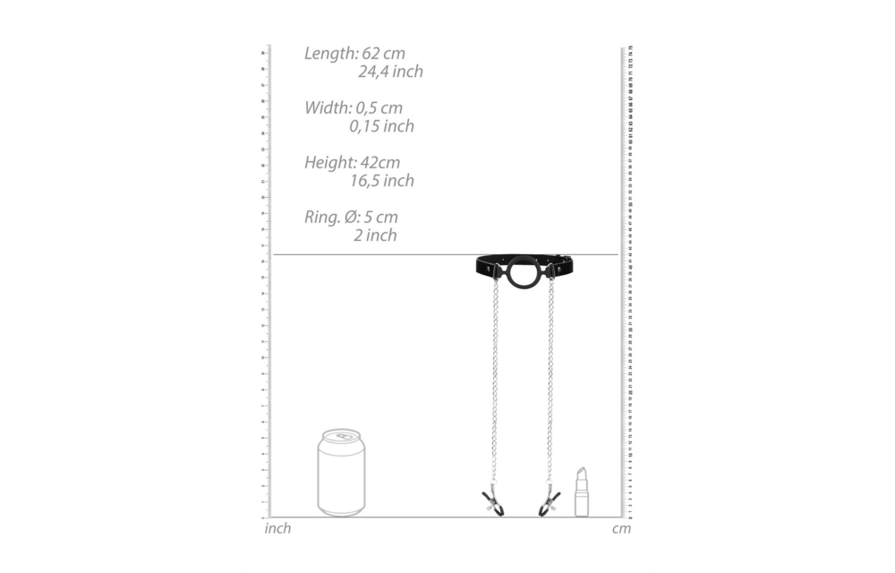 O-Ring-Ballknebel mit Nippelklemmen | Komfort & Spannung