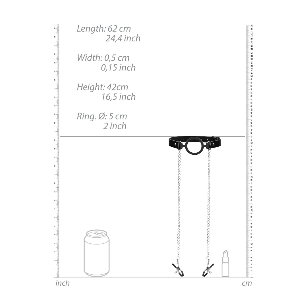 O-Ring-Ballknebel mit Nippelklemmen | Komfort & Spannung
