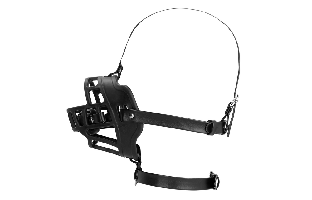 Mule mit abnehmbarem Ballknebel Schwarz – Ouch! By Shots