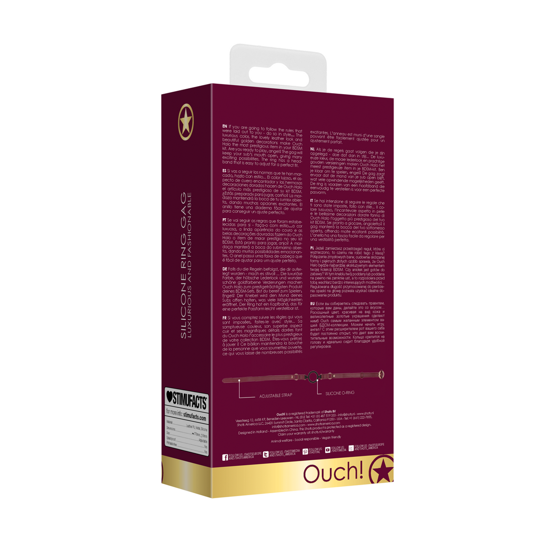 Siliconen Open Ring Gag | Luxe Bdsm Accessoire Ouch Halo