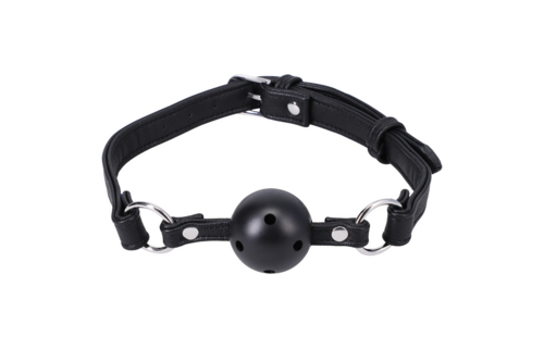 Vegan Leather Ball Gag - Comfort & Control | Doc Johnson