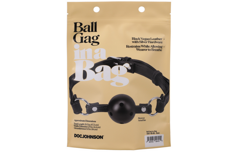 Veganer Leder-Ballknebel – Komfort & Kontrolle | Doc Johnson