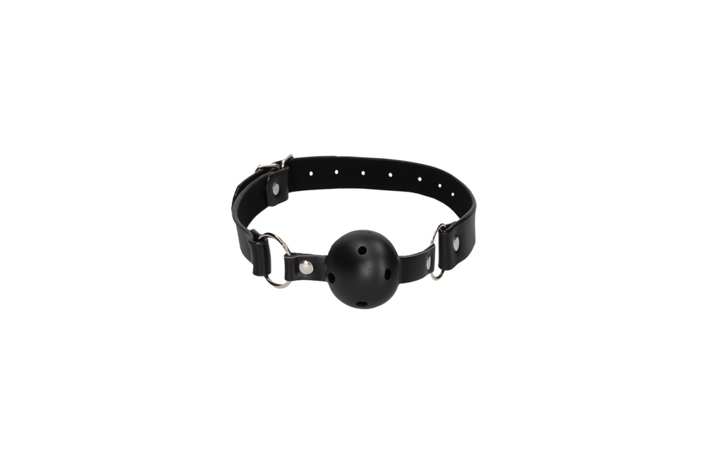 Atmungsaktiver Ballknebel mit Nippelklemmen – Komfort & Spannung